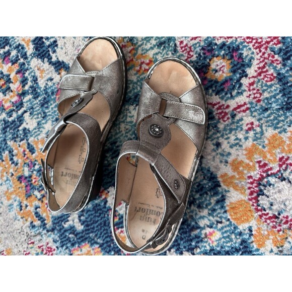 Finn Comfort Adana Backstrap Sandal Metallic Women’s‎ Size 6.5US / 4.5 UK - Picture 6 of 8